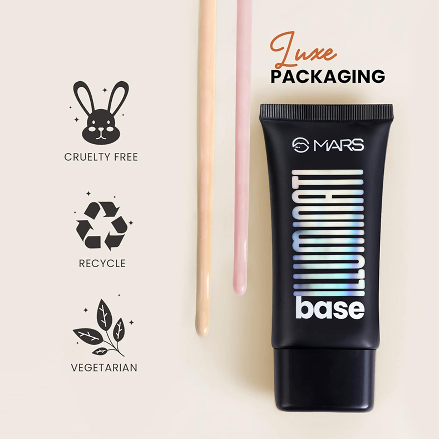 Mars Illuminati Base Primer +Strobe Cream + Highlighter 45Ml