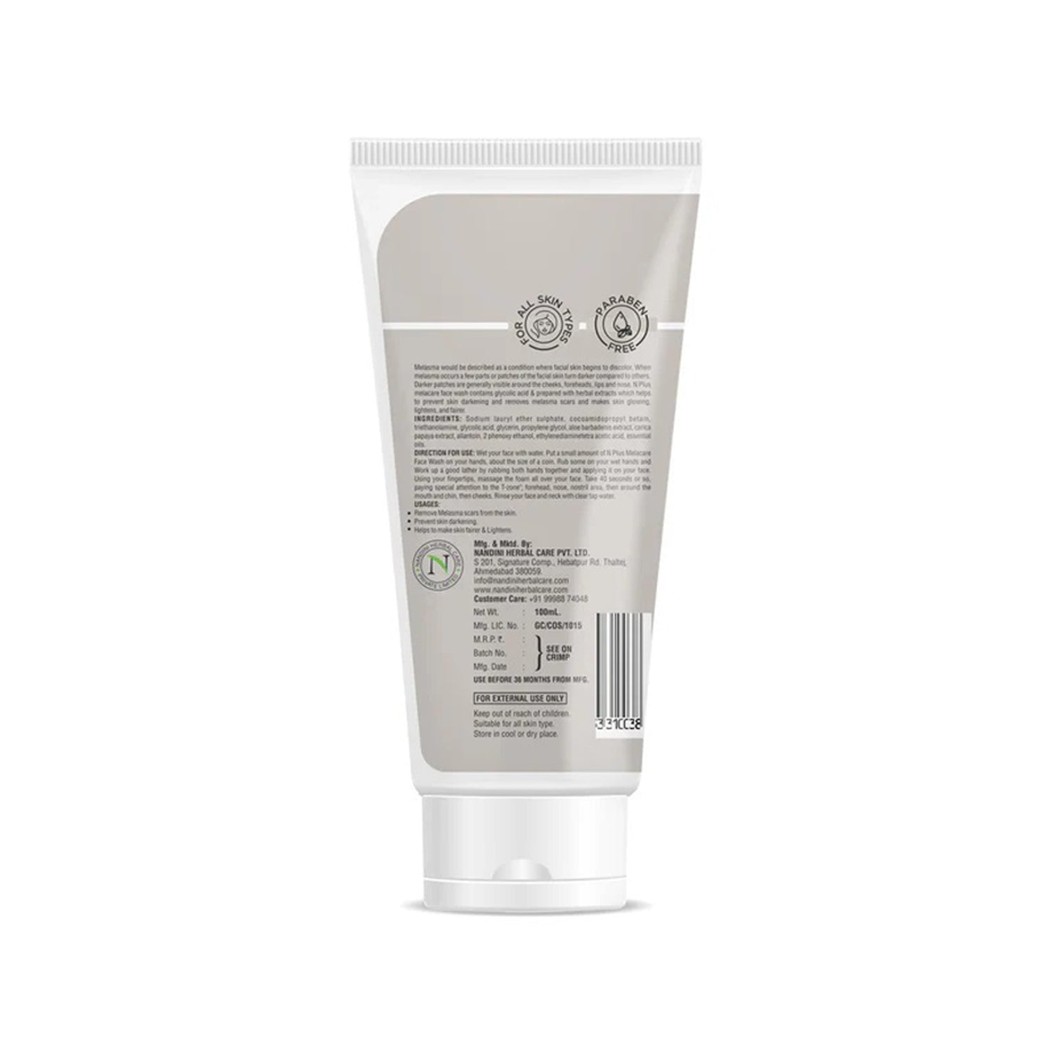 N+ Melacare Face wash 100ml