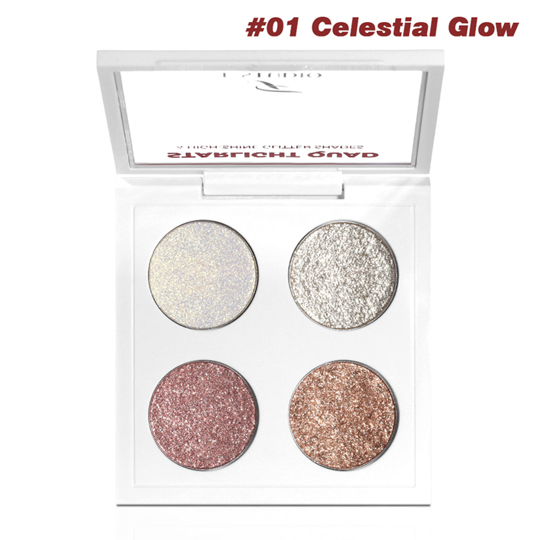 F Studio Starlight Quad Four High - Shine Glitter Shades /-/01 Celestial Glow