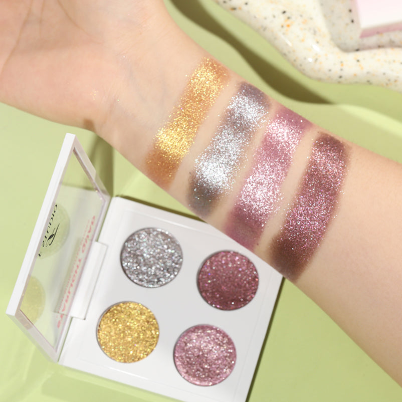 F Studio Starlight Quad Four High - Shine Glitter Shades /-/03 Rose Aura
