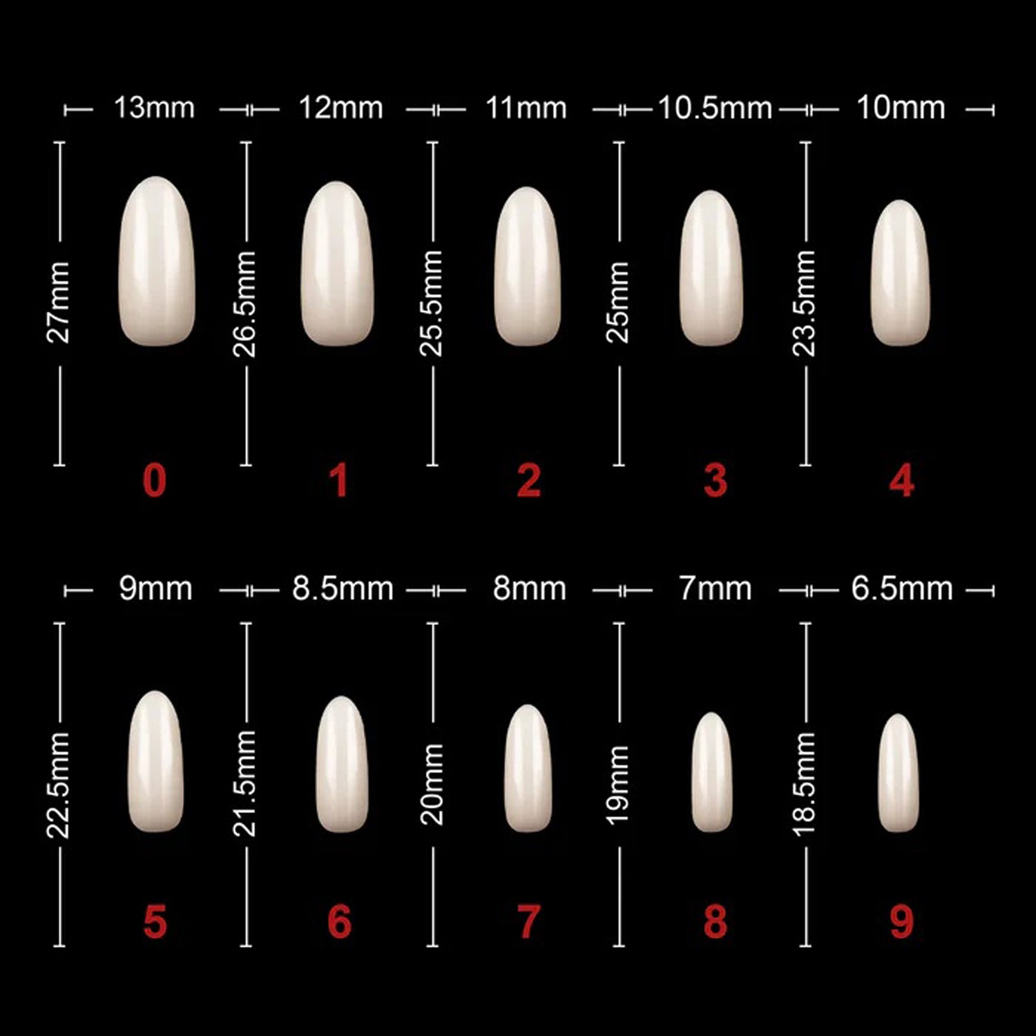Shills Oval Tips PT11- Clear