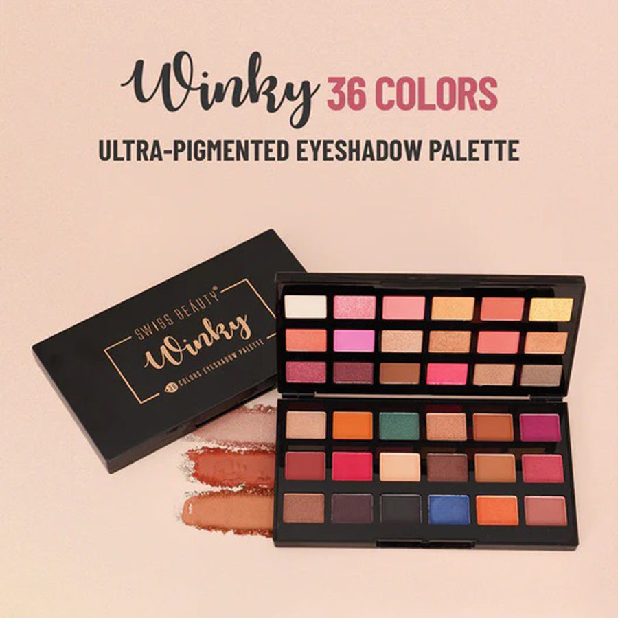 Swiss Beauty Winky 36 Colors Eyeshadow Palette 40g