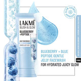Lakme Blush & Glow Blueberry + Peptide Jelly Face Wash