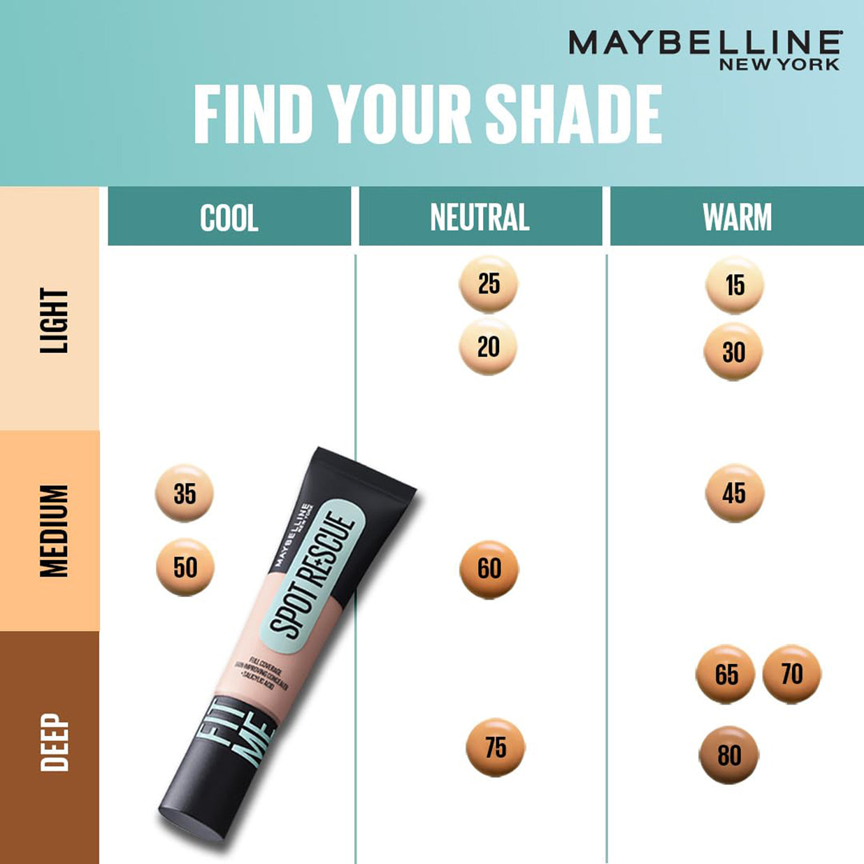 Maybelline Spot Rescue Full Coverage Concealer 15ml