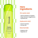 Foxtale Exfoliating Toner with 5Per Latic Acid & Niacinamide