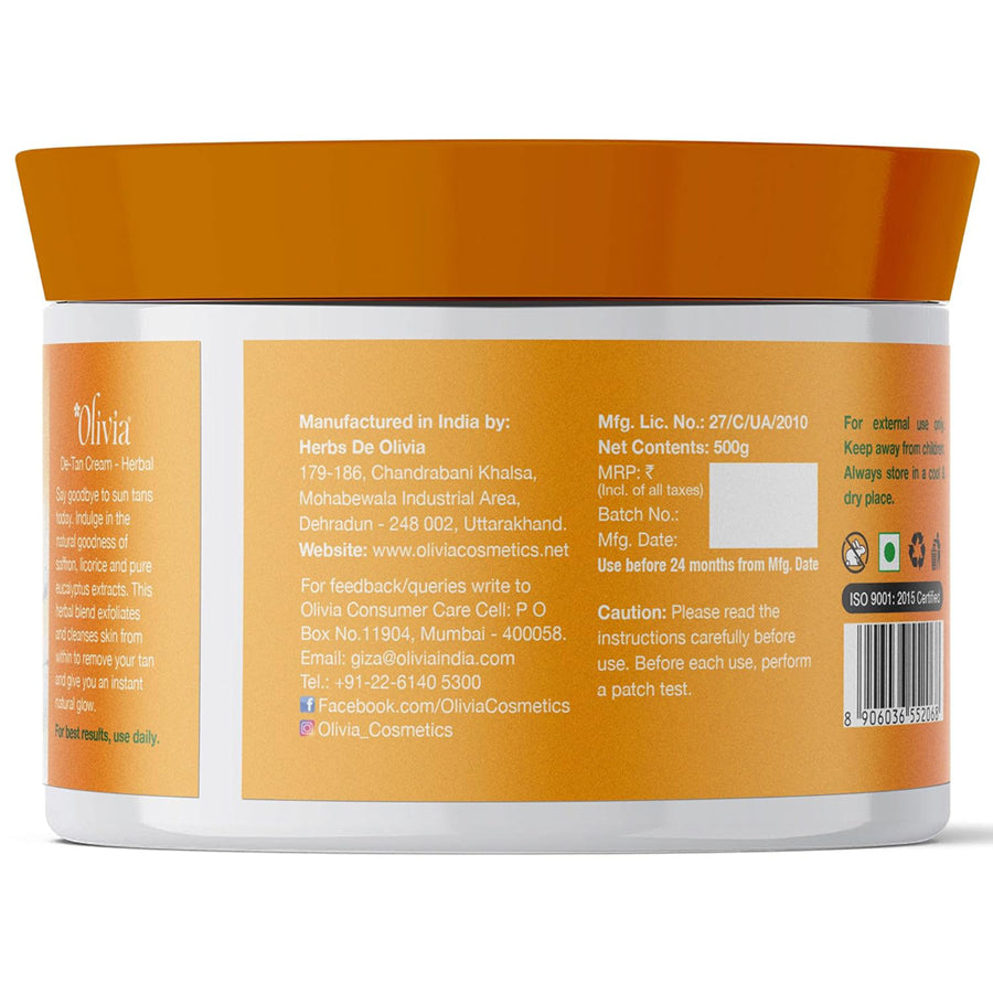 Olivia De-Tan Herbal Cream With Saffron