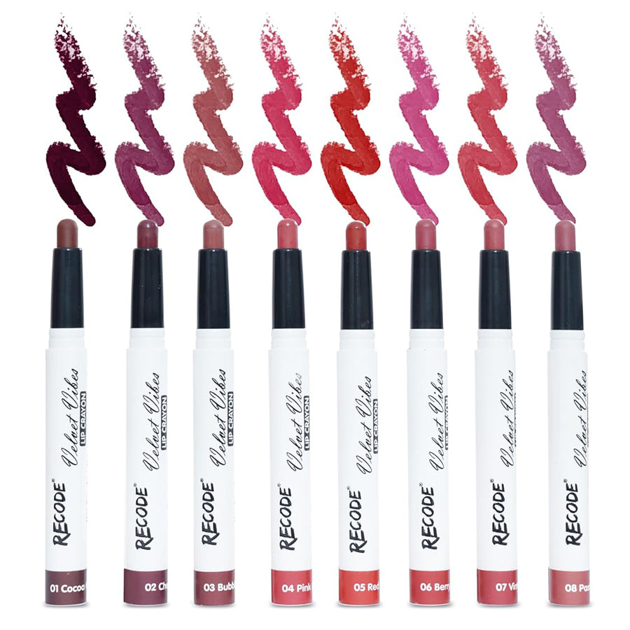 Recode Velvet Vibes Lip Crayon 1.5G*8N