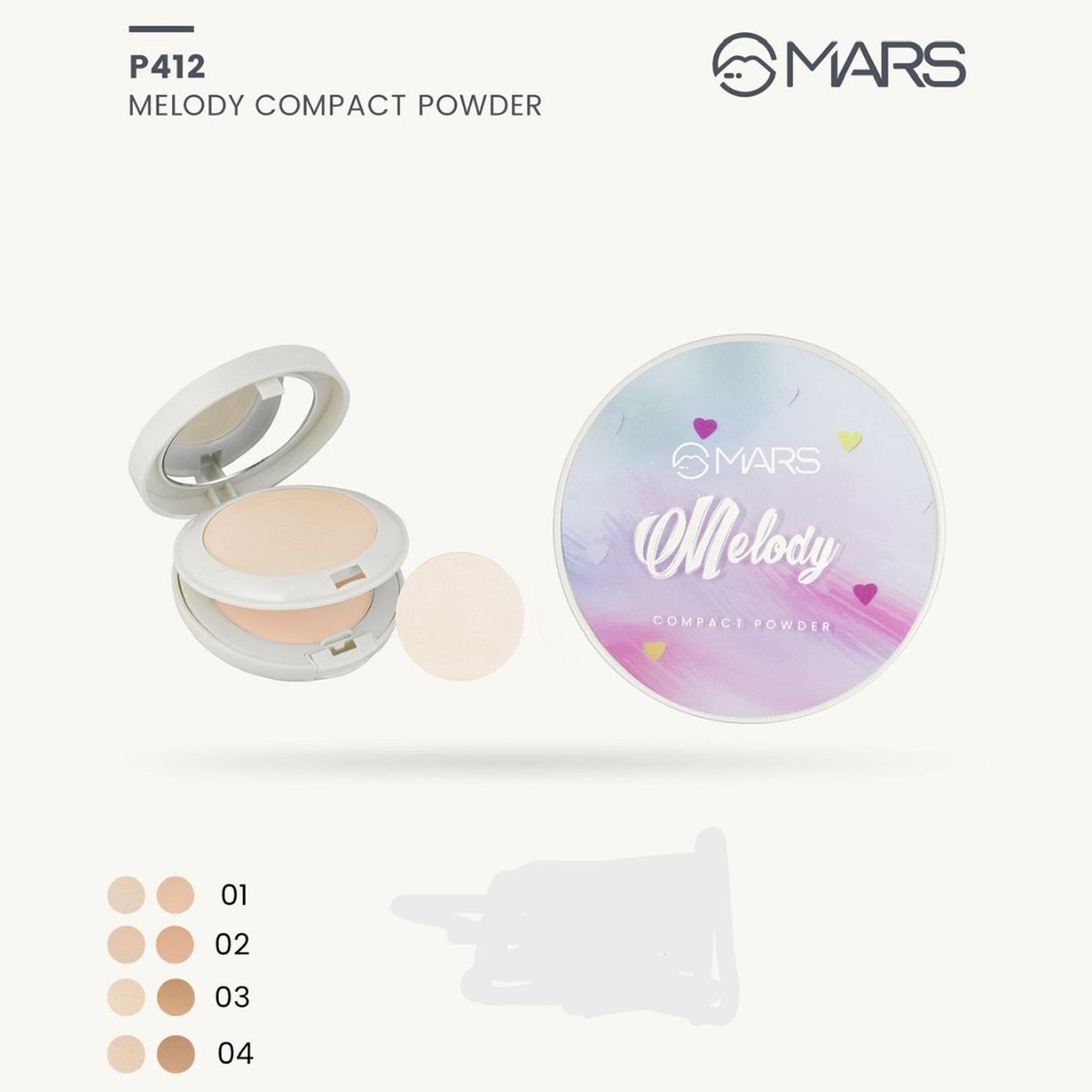 Mars Melody Compact Powder 10g*2