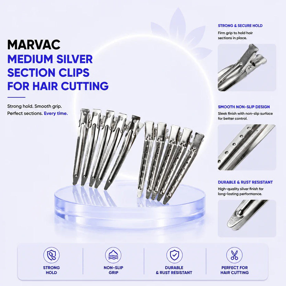 Marvec Silver Section Clips