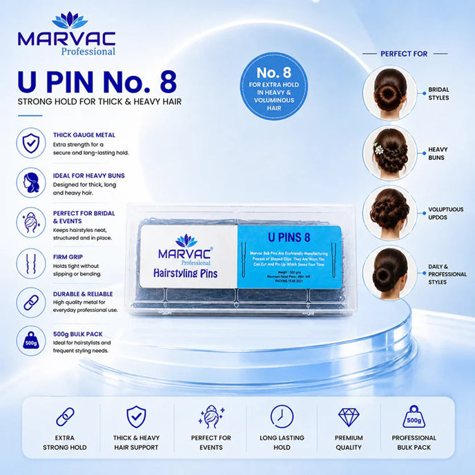 Marvac Hair U Pins 500gm