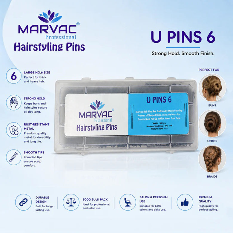 Marvac Hair U Pins 500gm