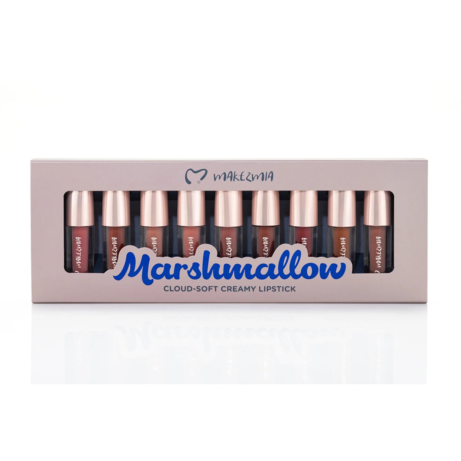 Makezmia Marshmallow Cloud-Soft Creamy Lipstick set of 9