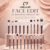 Makezmia Face Edit 20 Makeup Brushes set