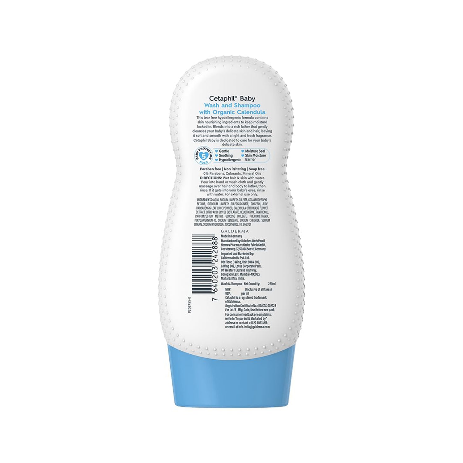Cetaphil Baby Gentle Wash & Shampoo Organic Calendula
