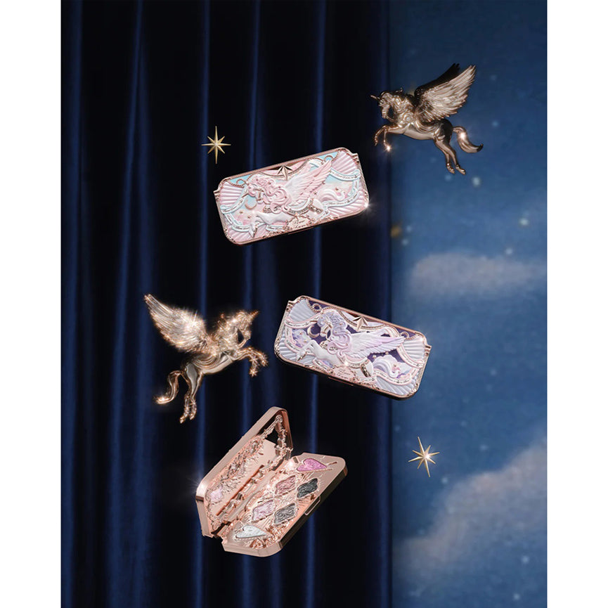 Flower Knows Knight Unicorn Collection 6 Color Satin Makeup Palette 6.5g