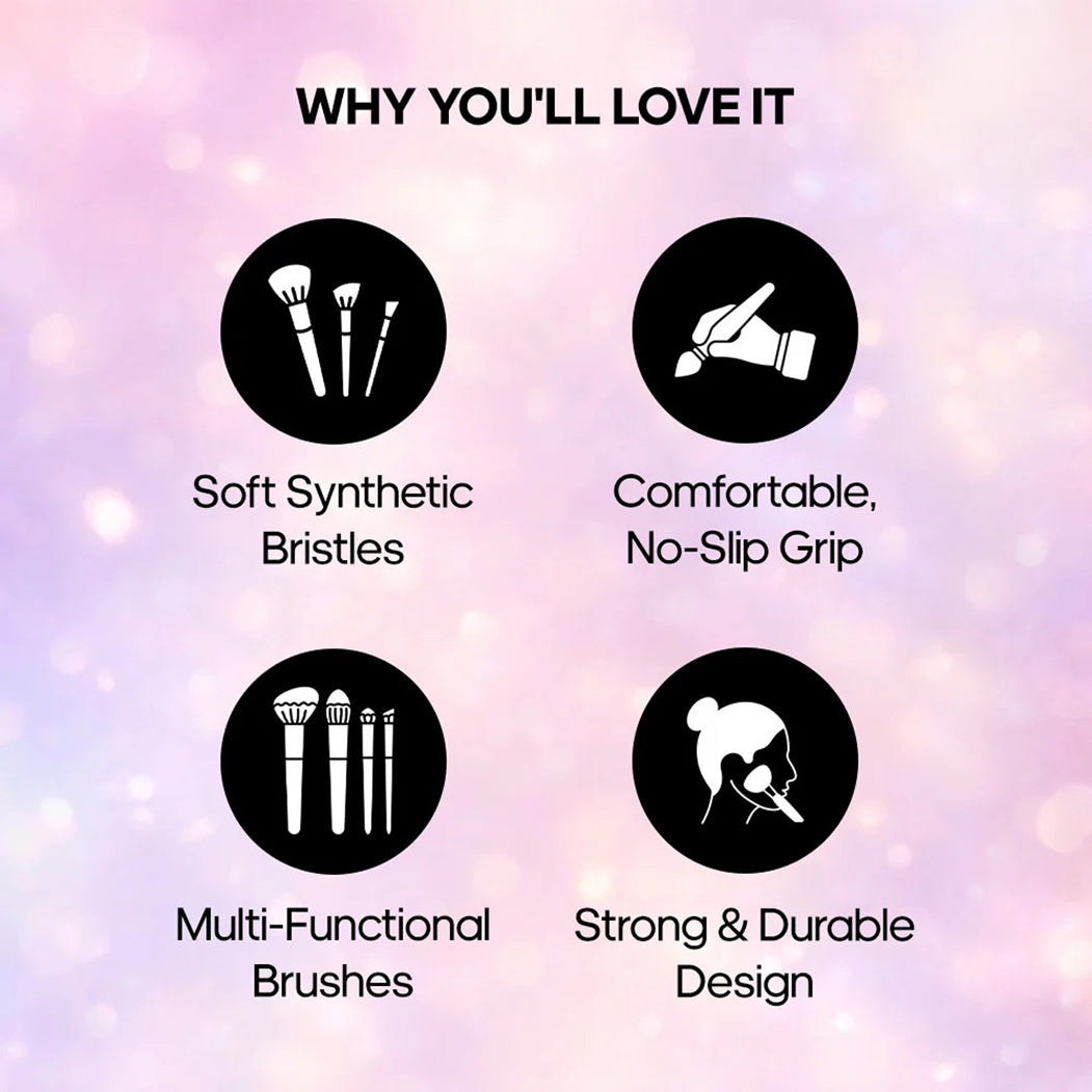 Recode Trainee Love Face & Eye Brush Set 6 Pcs