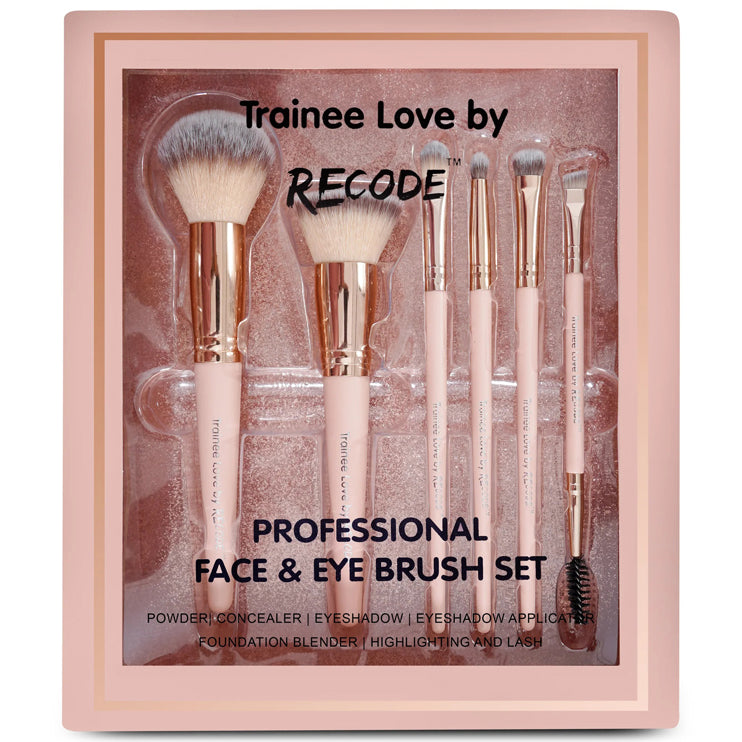 Recode Trainee Love Face & Eye Brush Set 6 Pcs