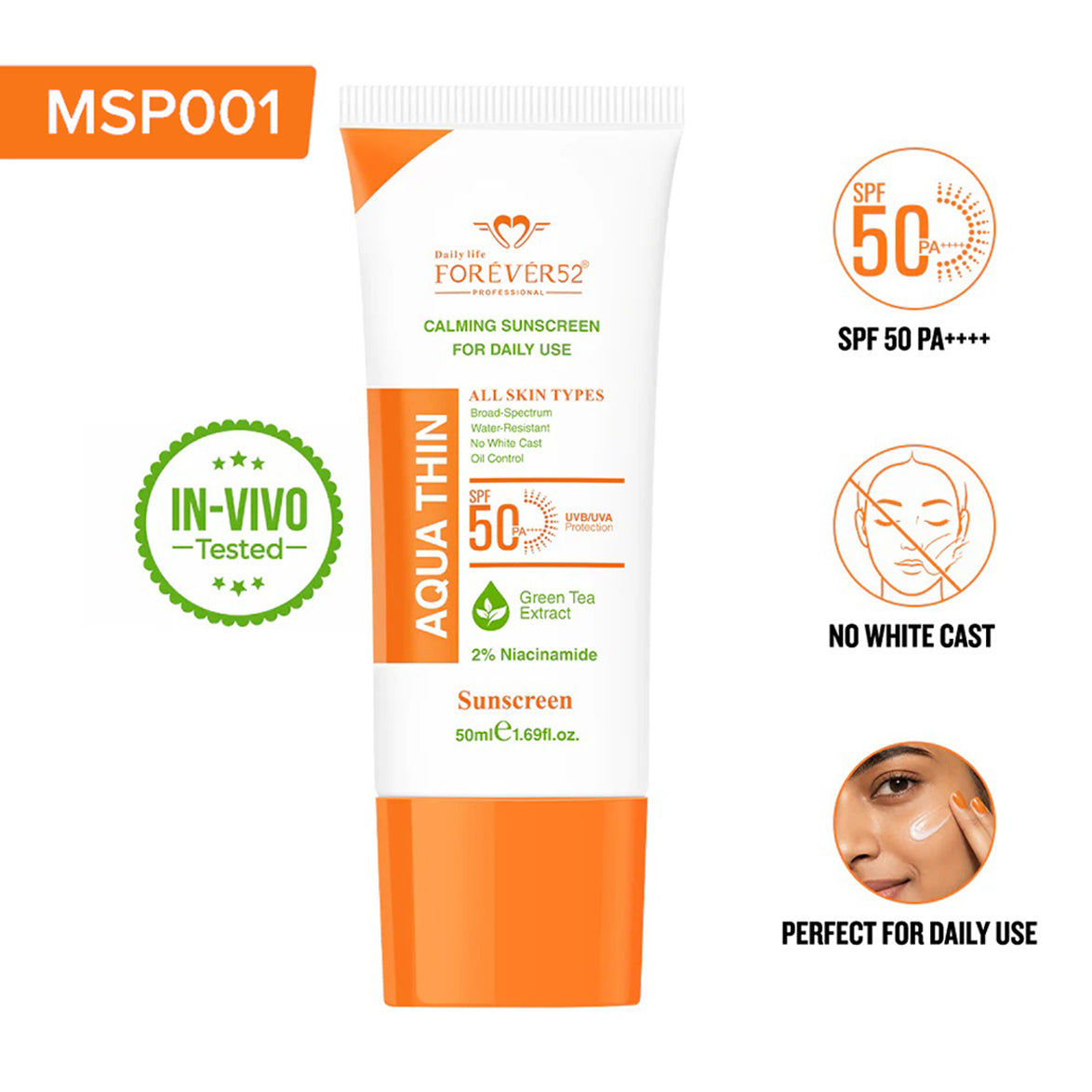 Forever52 Aqua Thin Calming Sunscreen