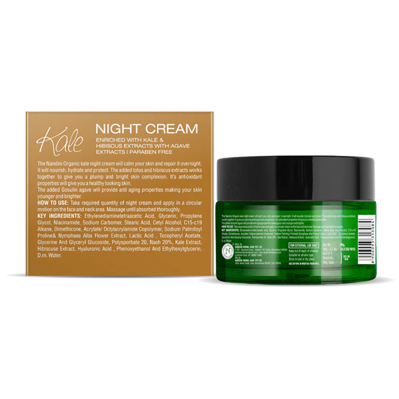 Nandini Organic Kale Night Cream 50g