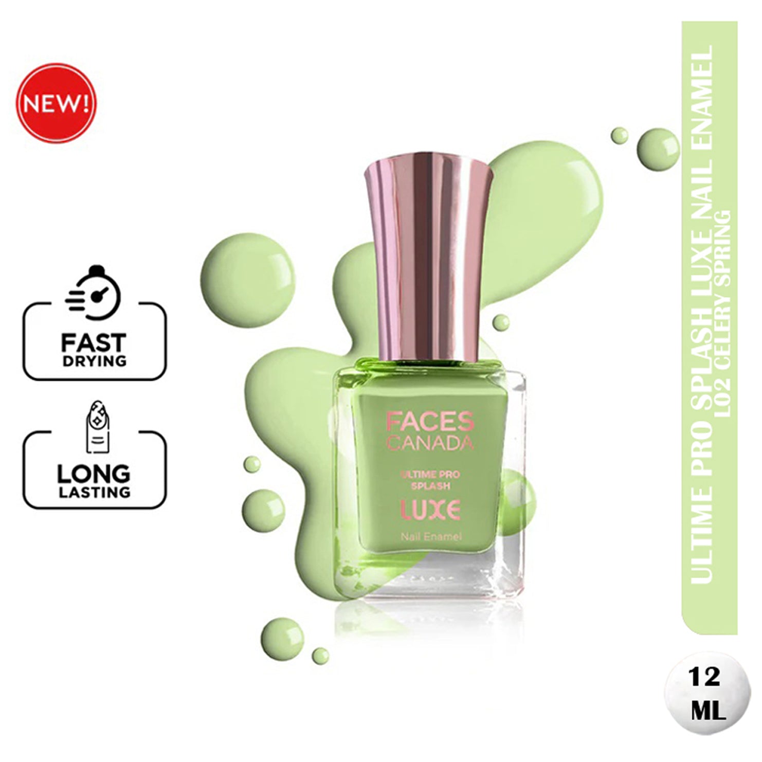Faces Ultime Pro Splash Luxe Nail Enamel 12Ml