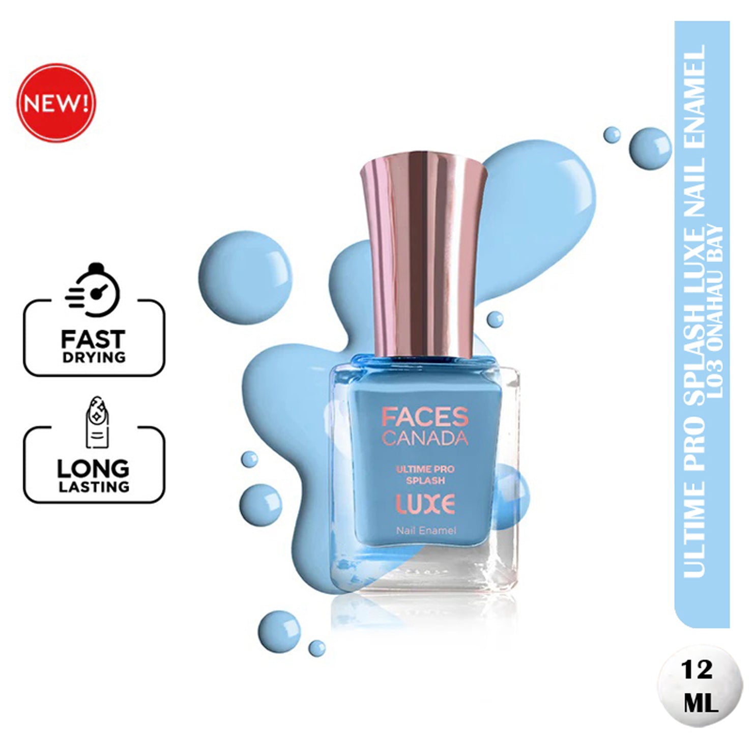 Faces Ultime Pro Splash Luxe Nail Enamel 12Ml