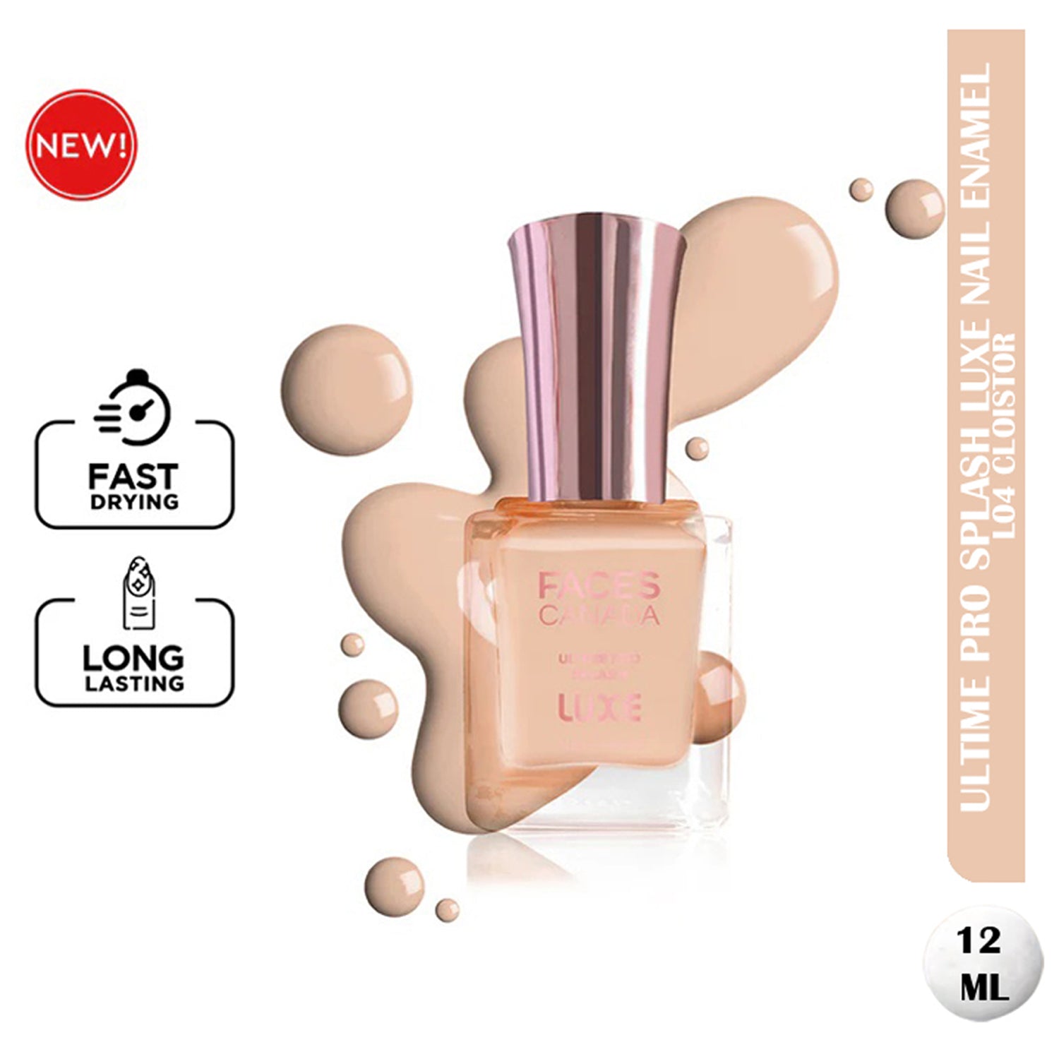 Faces Ultime Pro Splash Luxe Nail Enamel 12Ml