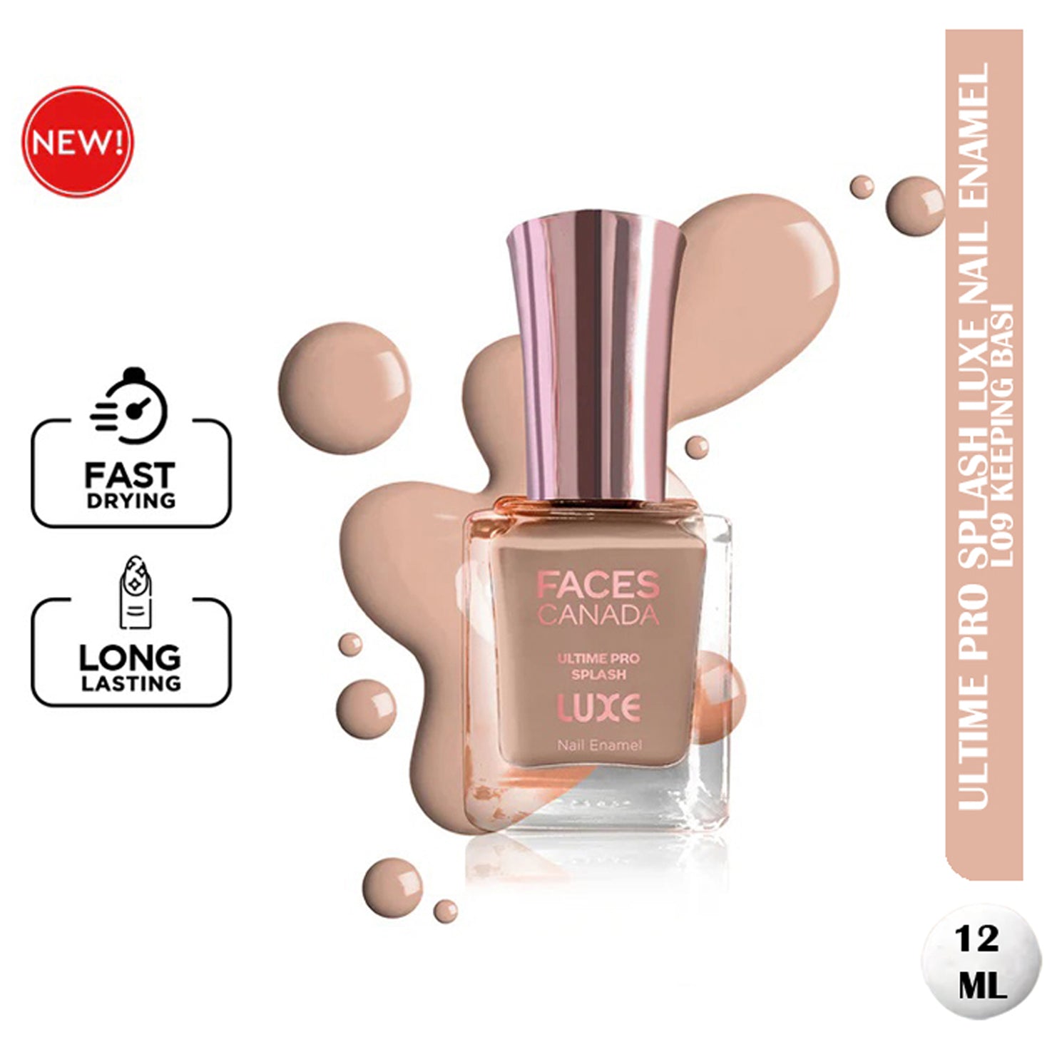 Faces Ultime Pro Splash Luxe Nail Enamel 12Ml