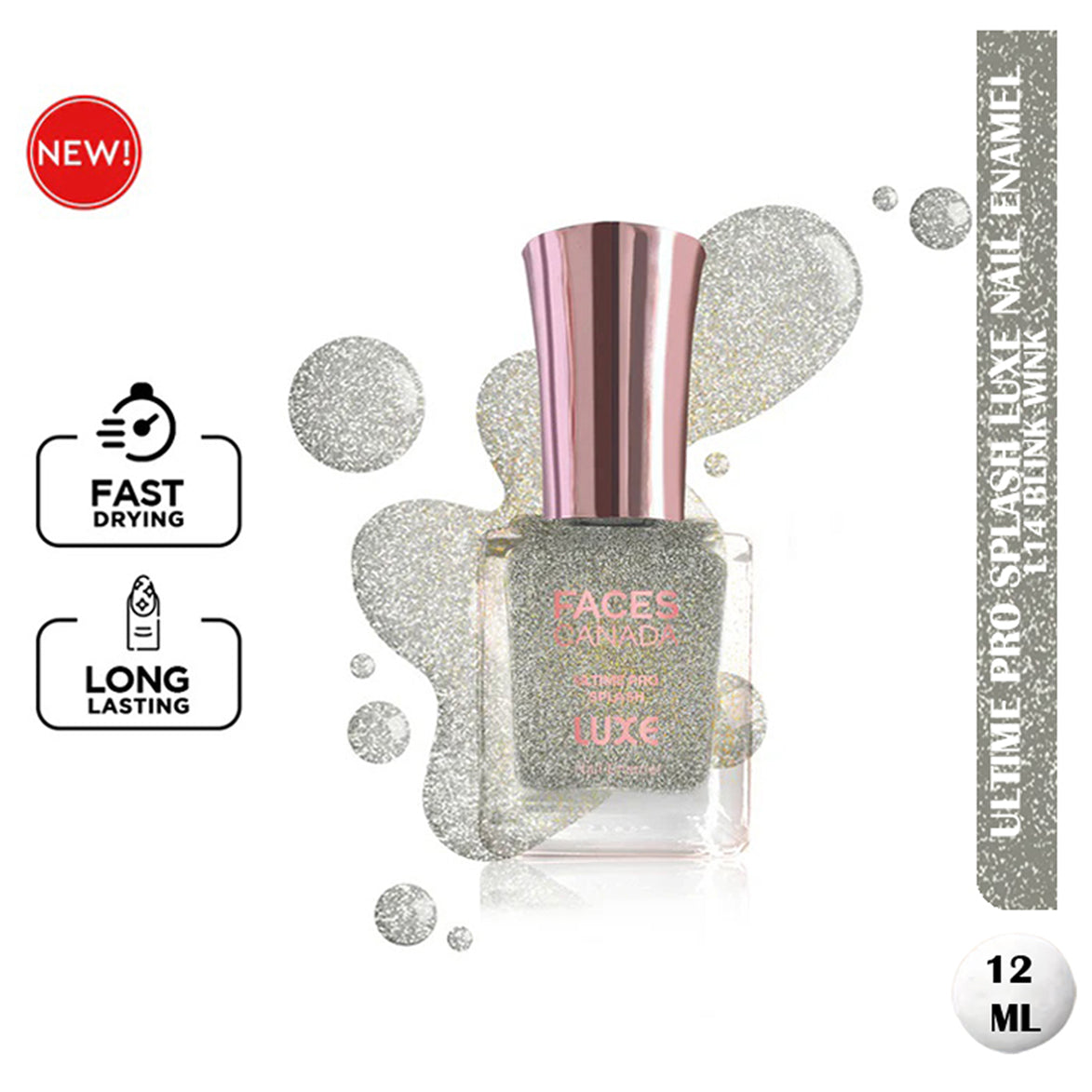 Faces Ultime Pro Splash Luxe Nail Enamel 12Ml