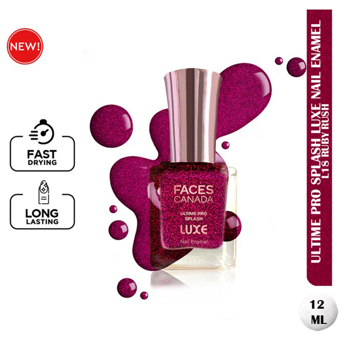 Faces Ultime Pro Splash Luxe Nail Enamel 12Ml