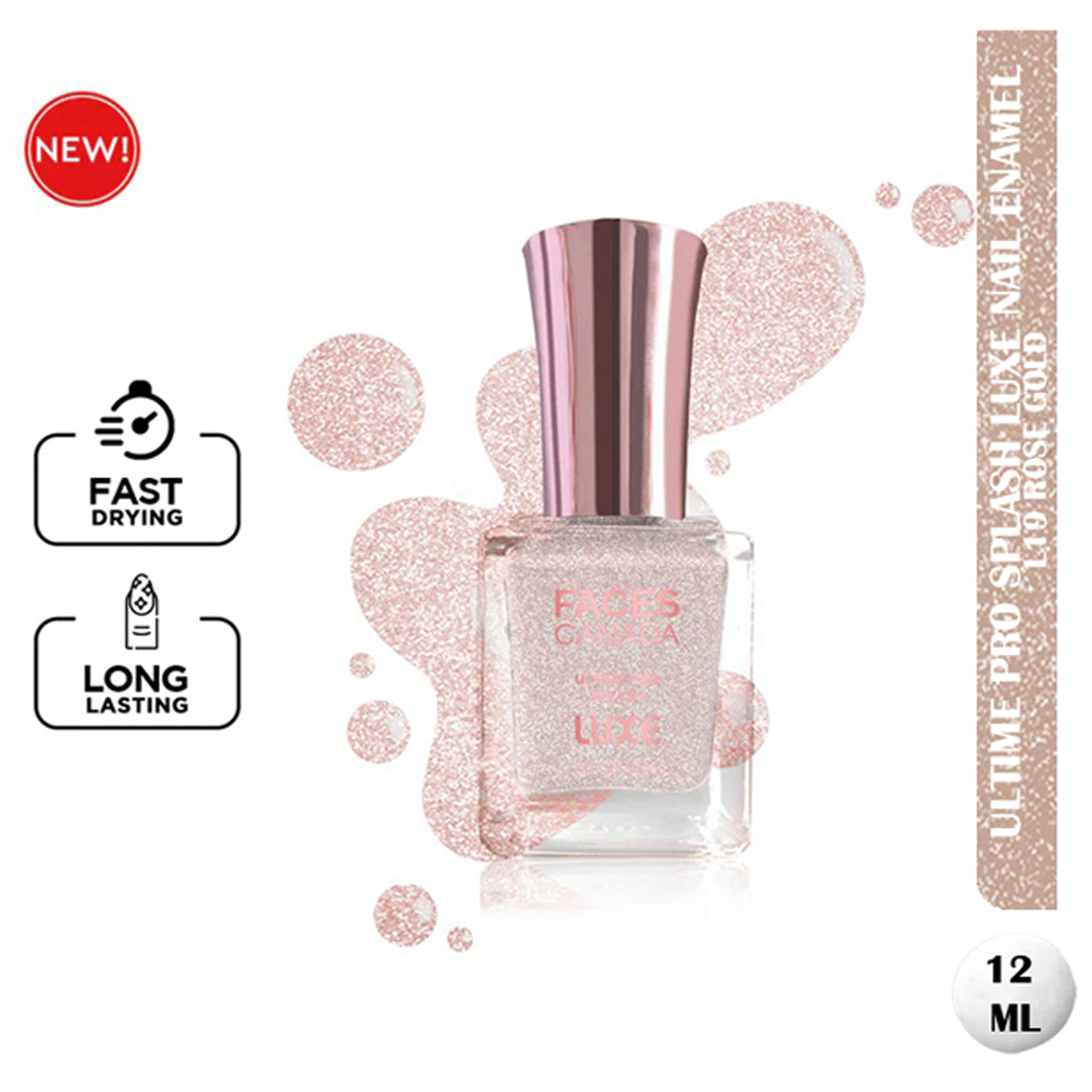 Faces Ultime Pro Splash Luxe Nail Enamel 12Ml