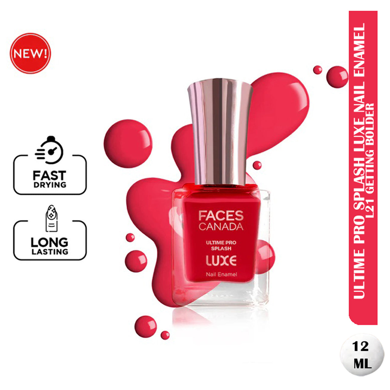Faces Ultime Pro Splash Luxe Nail Enamel 12Ml