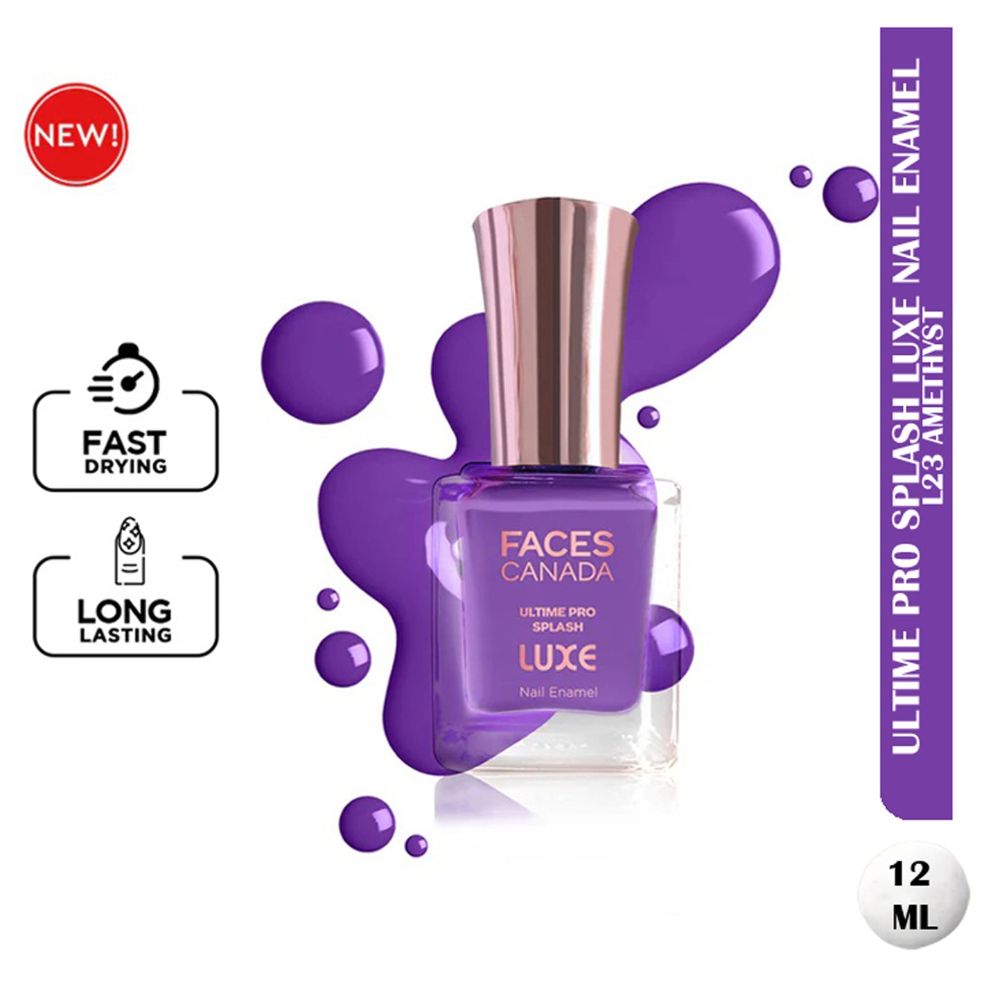 Faces Ultime Pro Splash Luxe Nail Enamel 12Ml