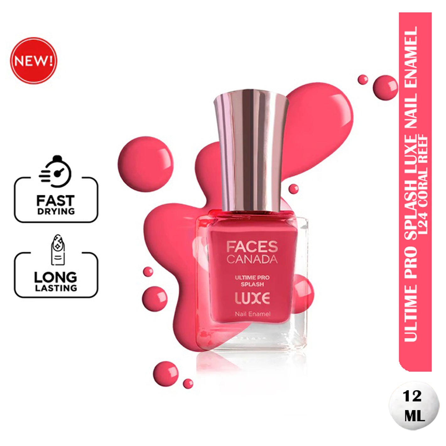 Faces Ultime Pro Splash Luxe Nail Enamel 12Ml