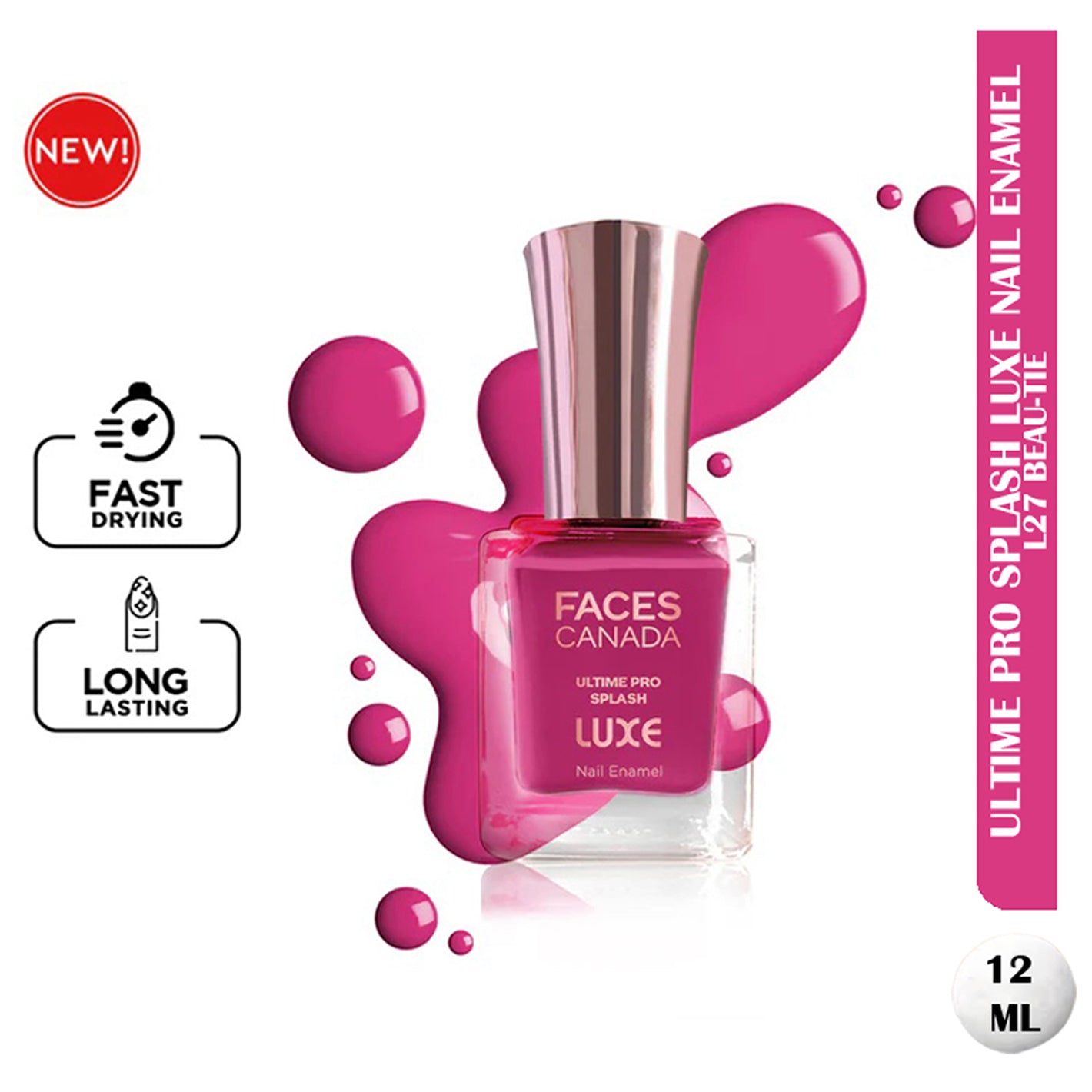 Faces Ultime Pro Splash Luxe Nail Enamel 12Ml