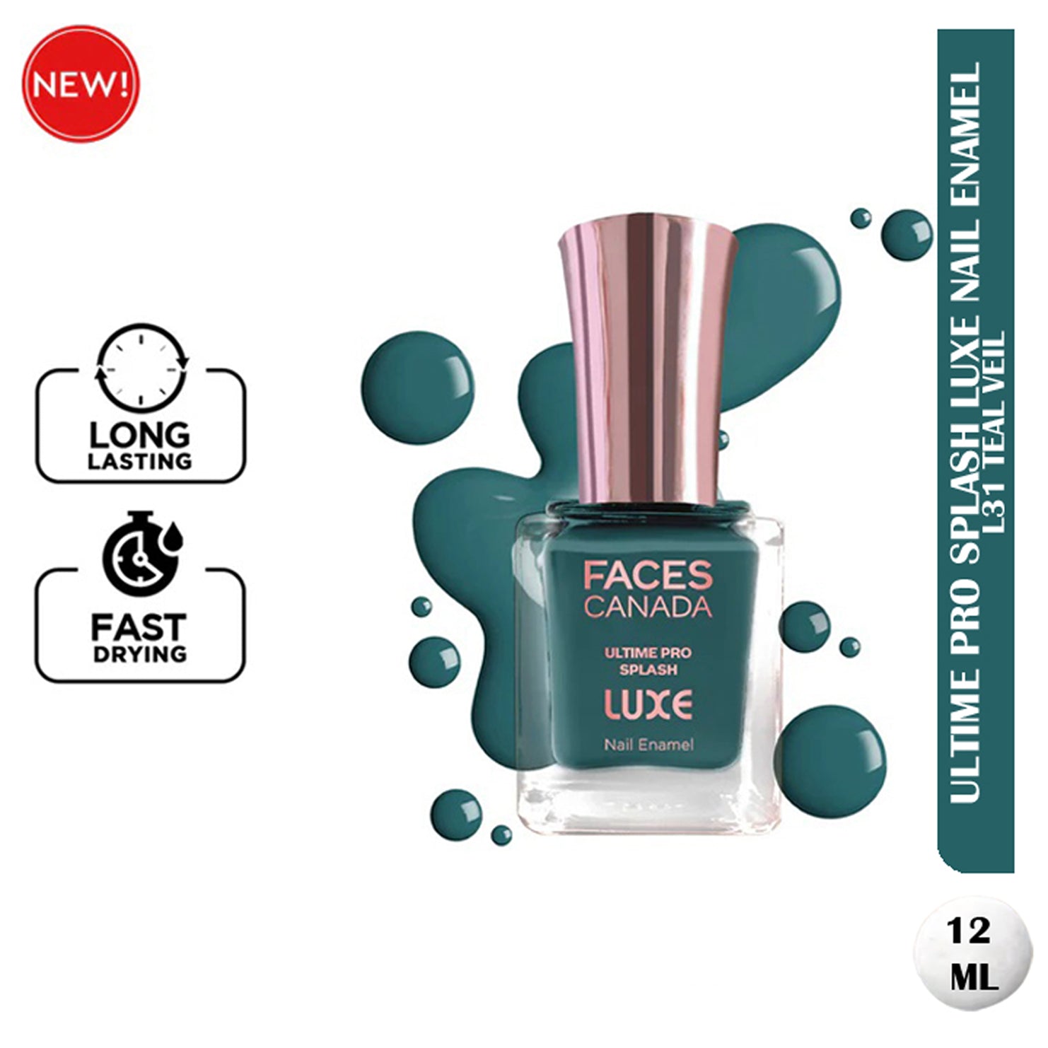 Faces Ultime Pro Splash Luxe Nail Enamel 12Ml