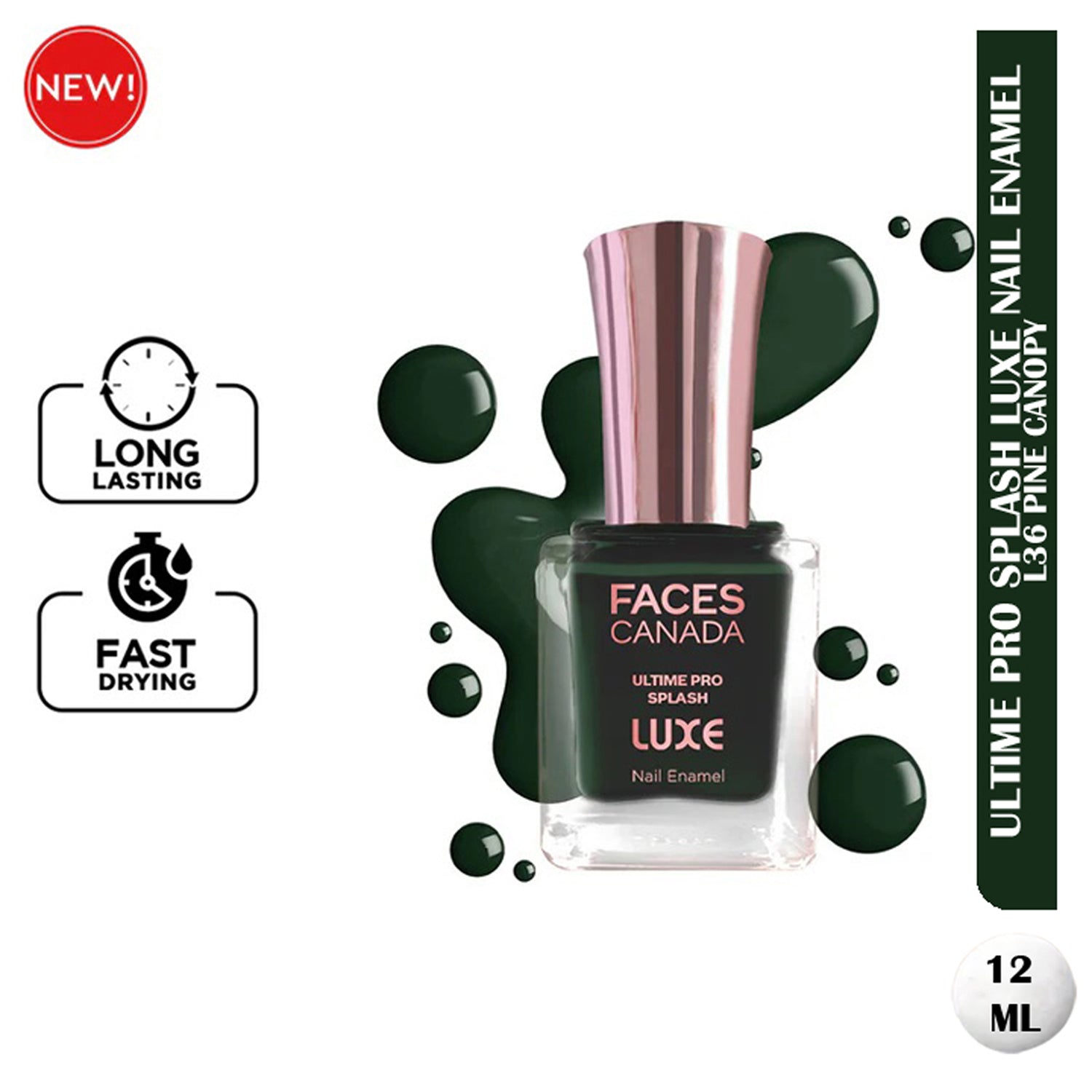 Faces Ultime Pro Splash Luxe Nail Enamel 12Ml