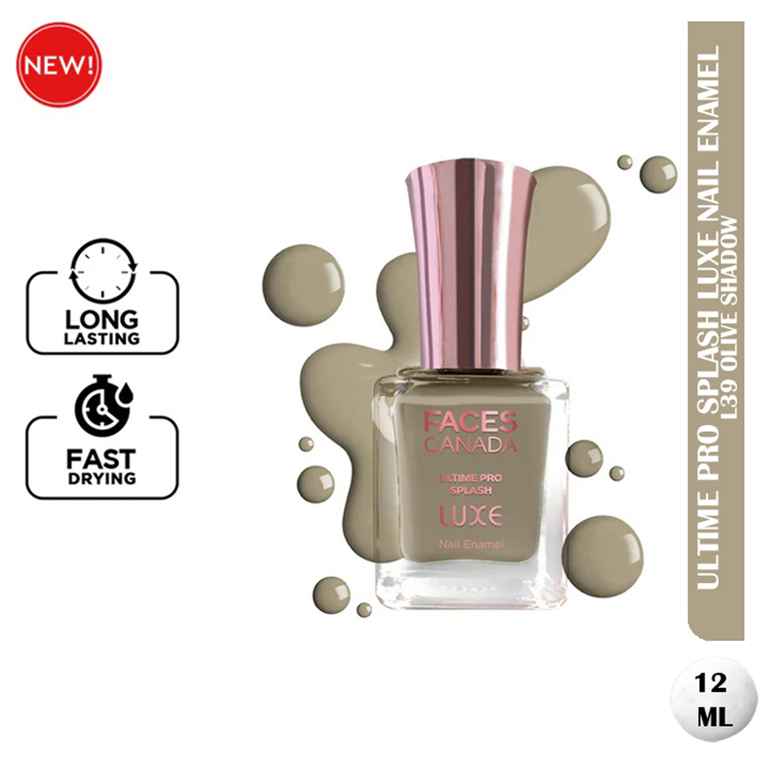 Faces Ultime Pro Splash Luxe Nail Enamel 12Ml