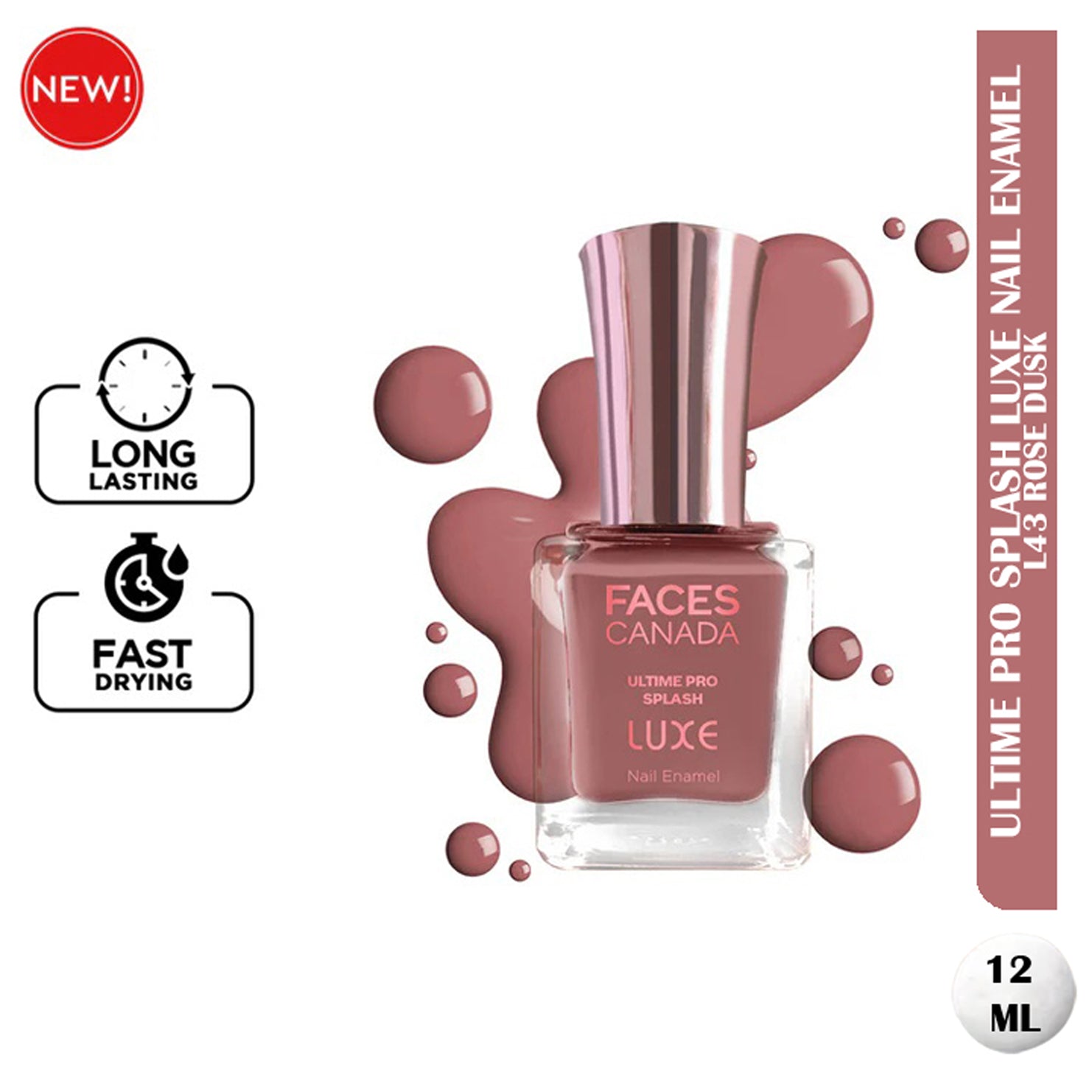 Faces Ultime Pro Splash Luxe Nail Enamel 12Ml