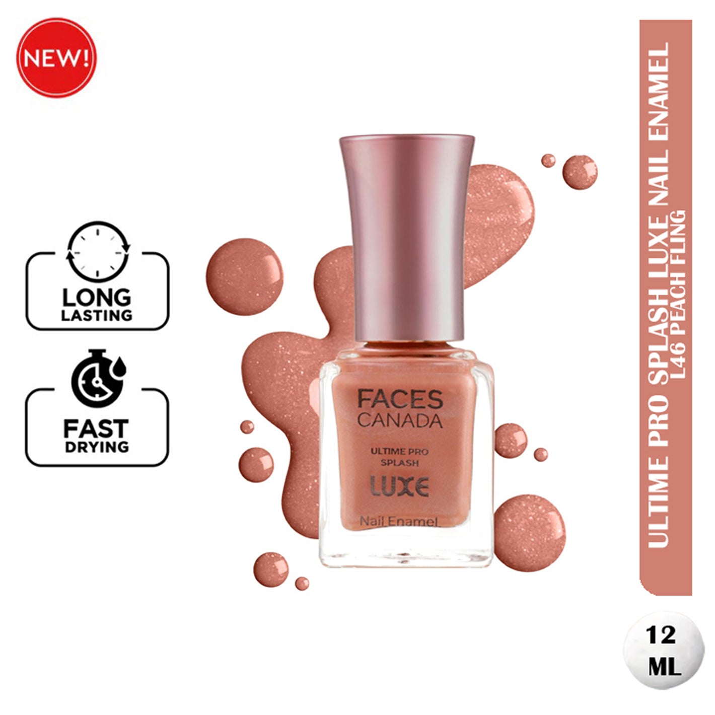 Faces Ultime Pro Splash Luxe Nail Enamel 12Ml