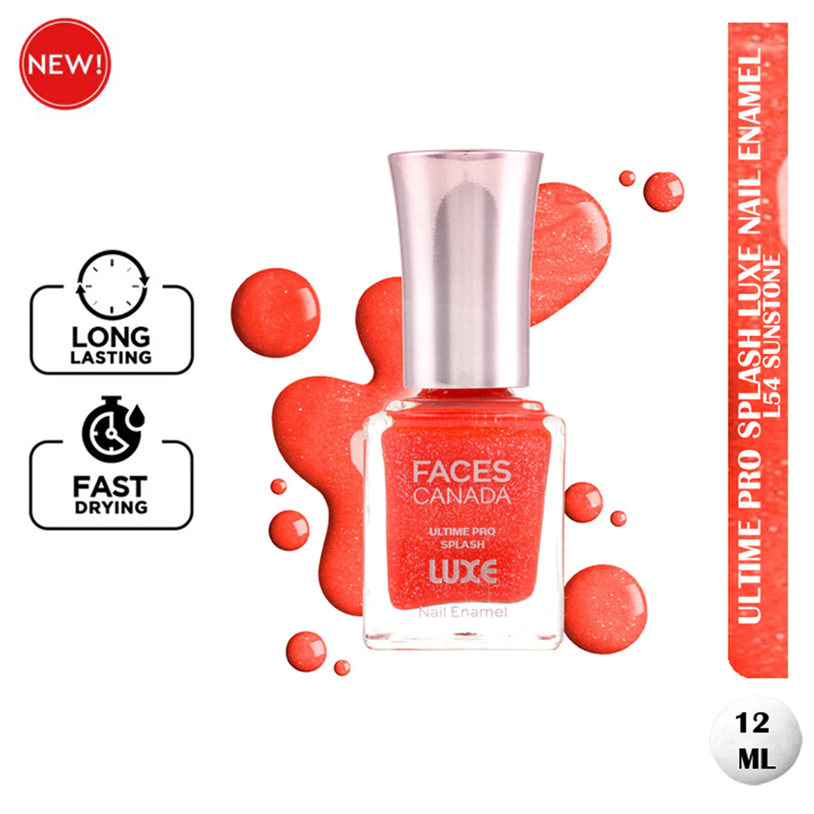 Faces Ultime Pro Splash Luxe Nail Enamel 12Ml