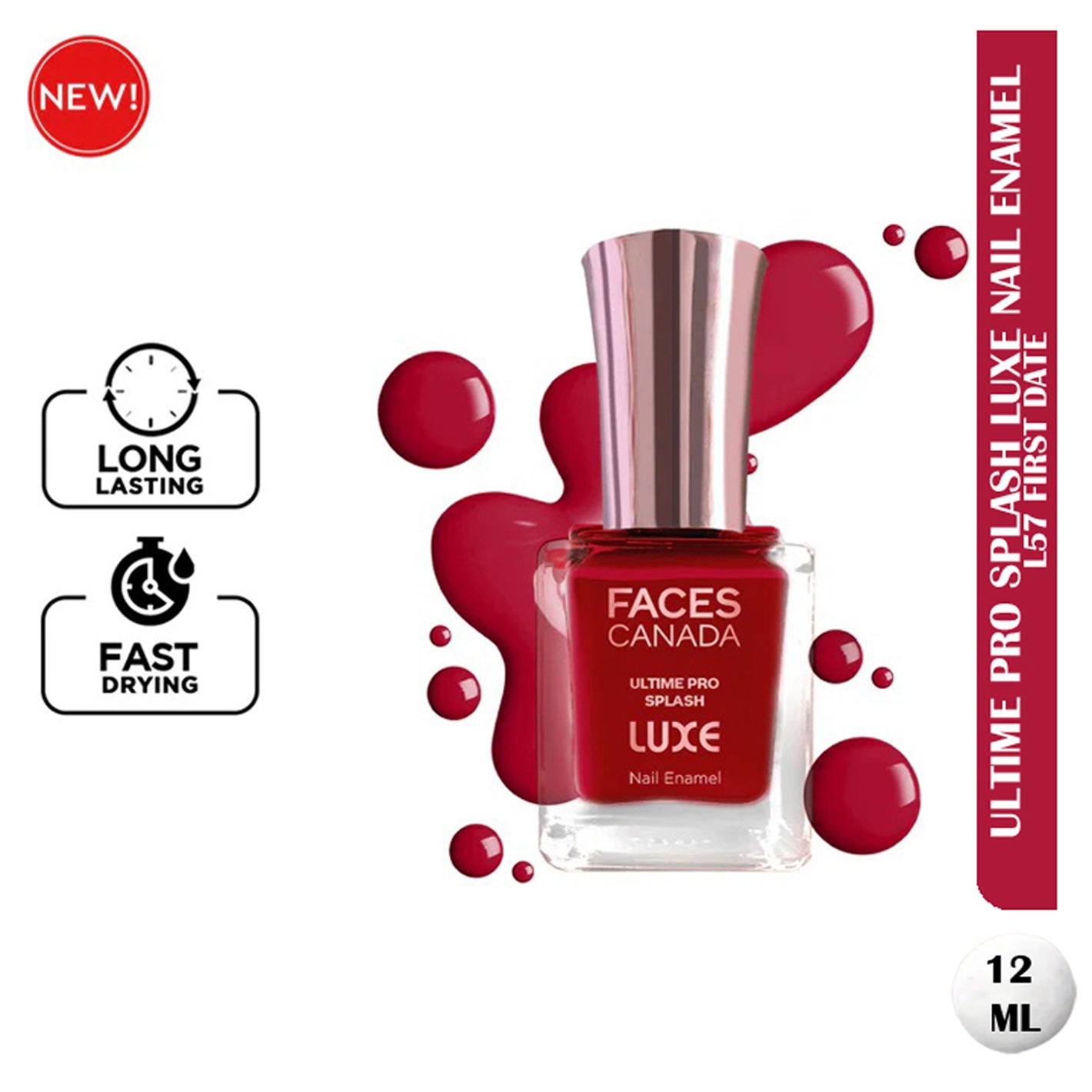 Faces Ultime Pro Splash Luxe Nail Enamel 12Ml