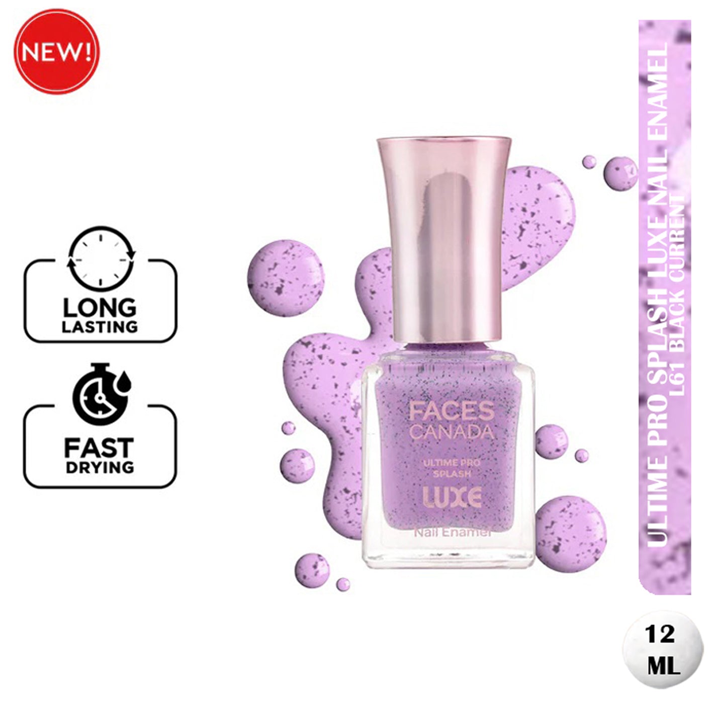 Faces Ultime Pro Splash Luxe Nail Enamel 12Ml