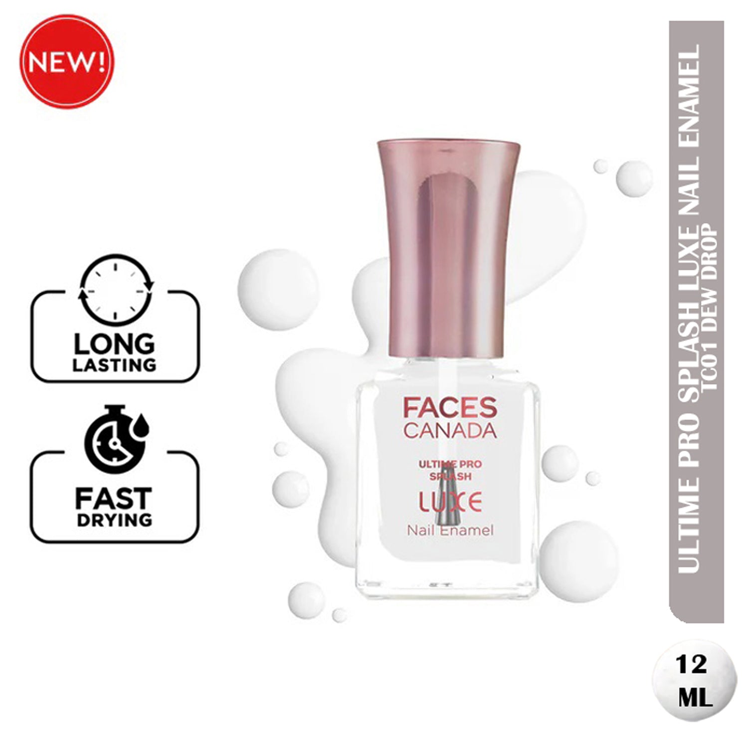 Faces Ultime Pro Splash Luxe Nail Enamel 12Ml