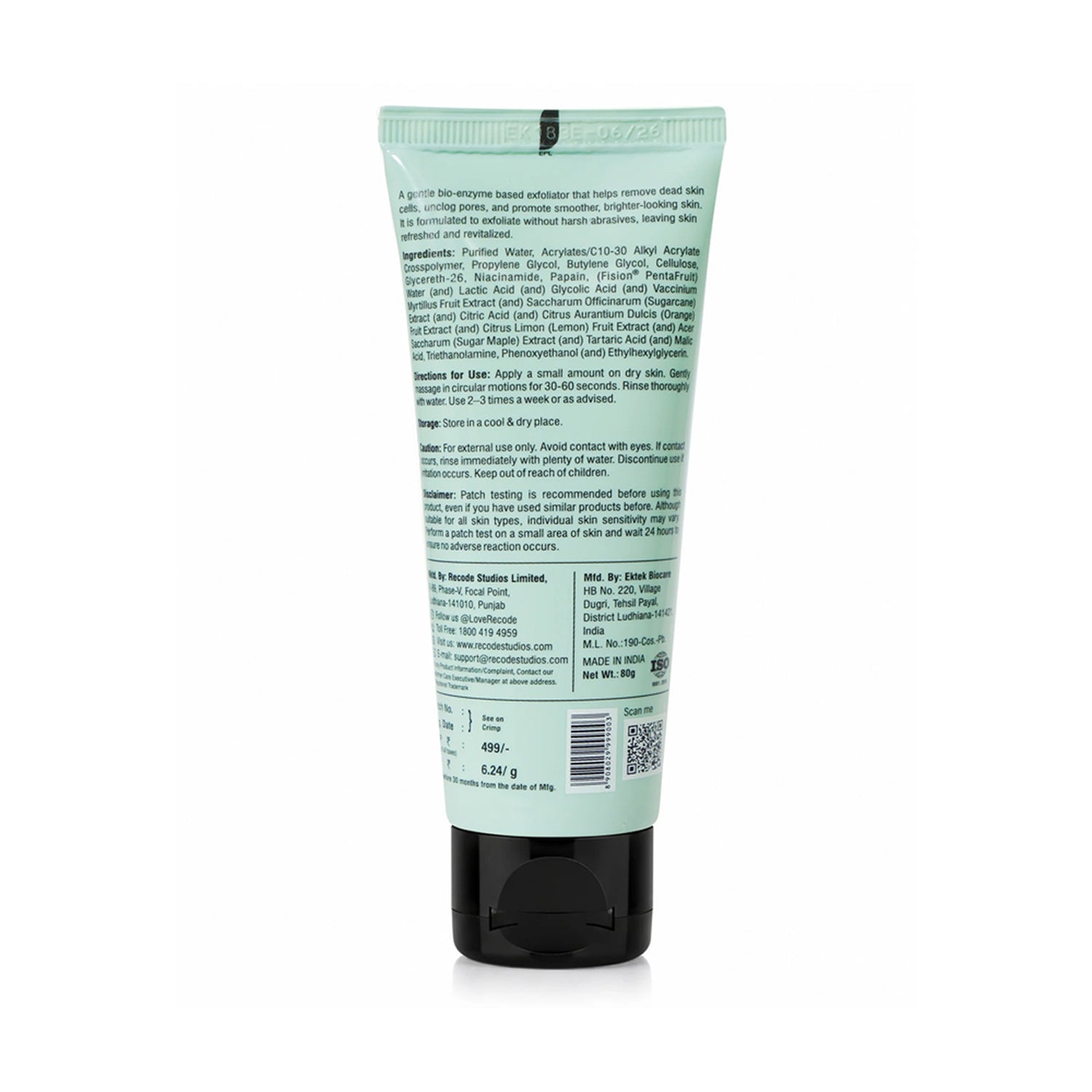 Recode Bio Enzyme Exfoliator 80G