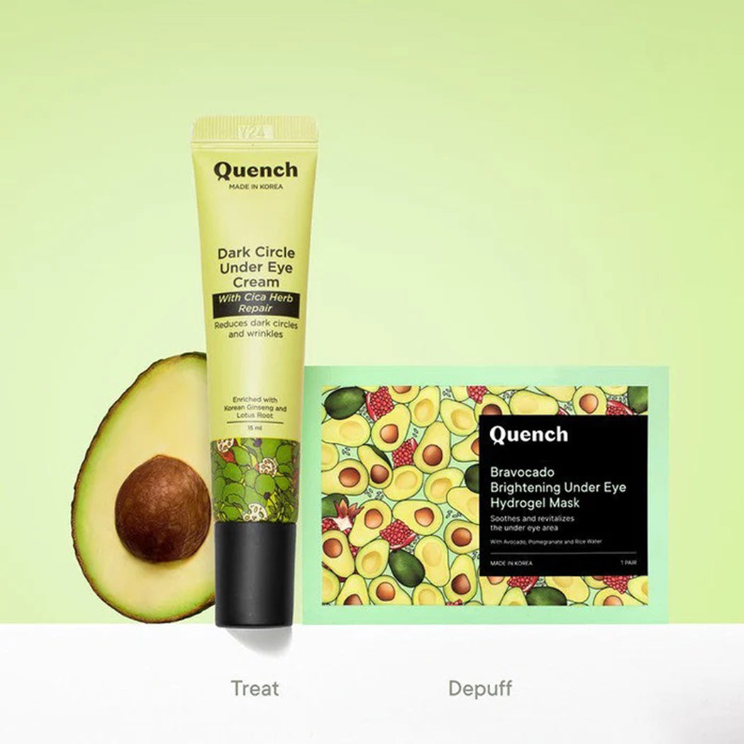Quench Bravocado Brightening Under Eye Hydrogel Mask