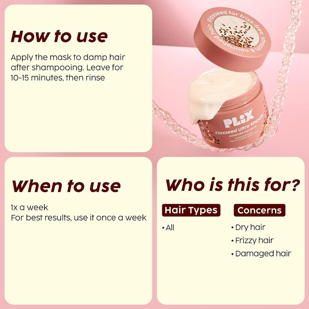 Plix Flaxseed Ultra Smooth Hair Mask 200g