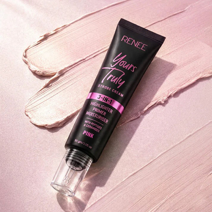 Renee Yours Truly Strobe Cream3-In-1 Highlighter, Primer & Moisturiser 30G