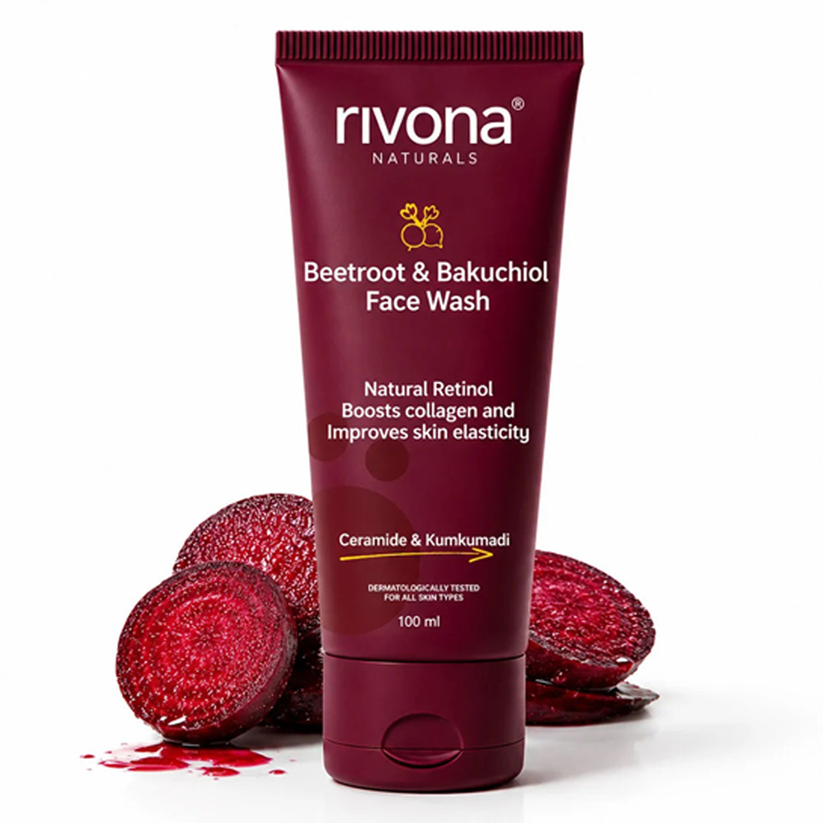 Rivona Beetroot & Bakuchiol Face Wash 100ML
