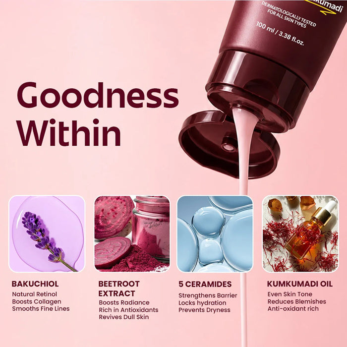 Rivona Beetroot & Bakuchiol Face Wash 100ML
