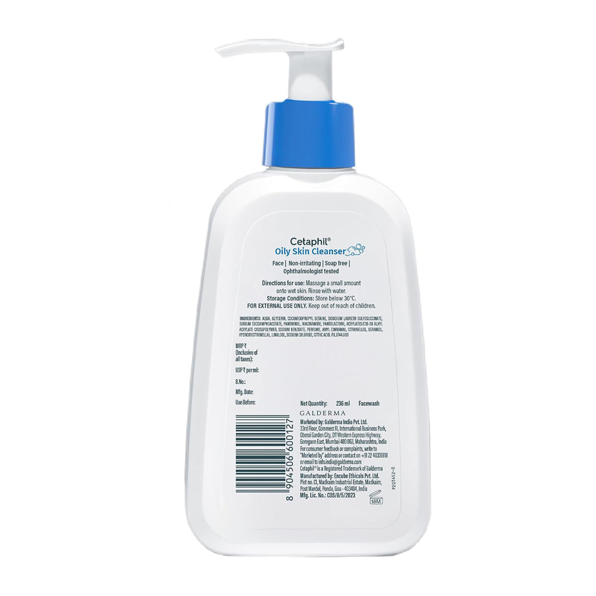 Cetaphil Oily Skin Cleanser Combination To Oily Sensitive Skin